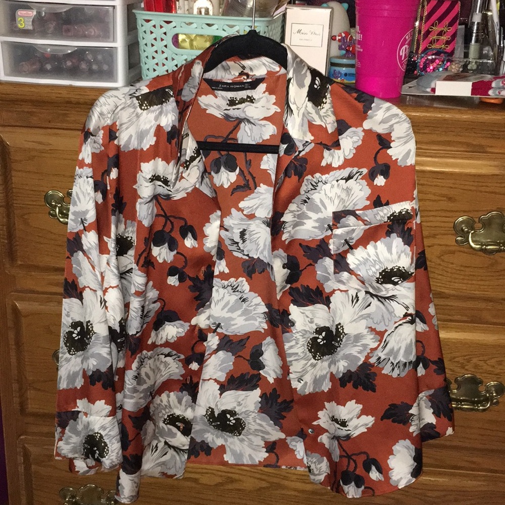 Zara Button Up Blouse